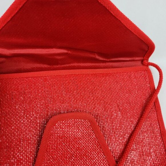Elegant Made in Italy Red Fabric Bag - Picture 5 of 5